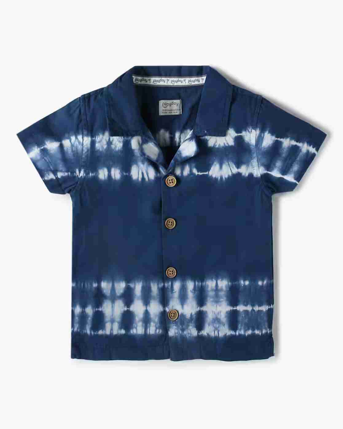 PLAYDAY | Boys Tie & Dye Printed Shirt Set|2