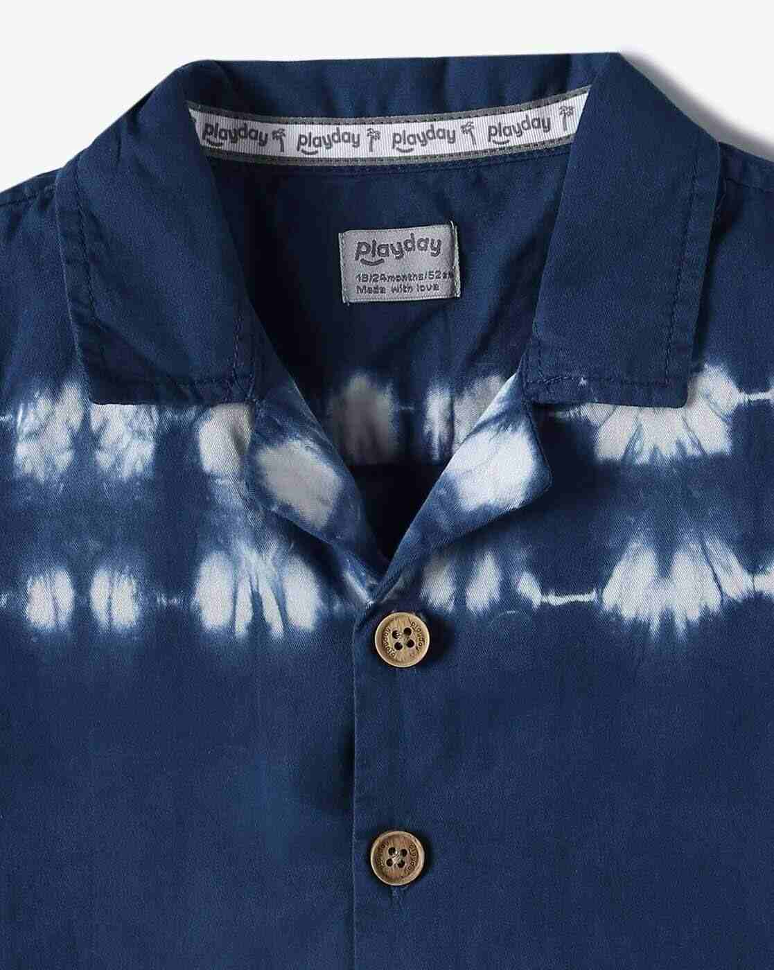 PLAYDAY | Boys Tie & Dye Printed Shirt Set|7