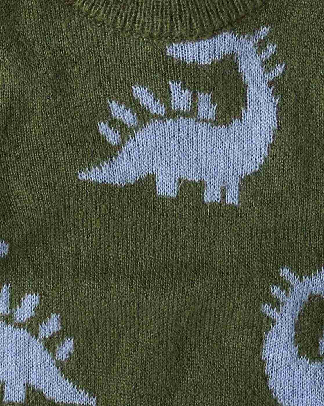 PLAYDAY | Boys Pattterned-Knit Round-Neck Sweater|2