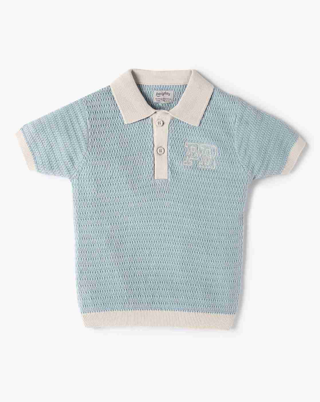 PLAYDAY | Boys Patterned Relaxed Fit Polo T-Shirt|0