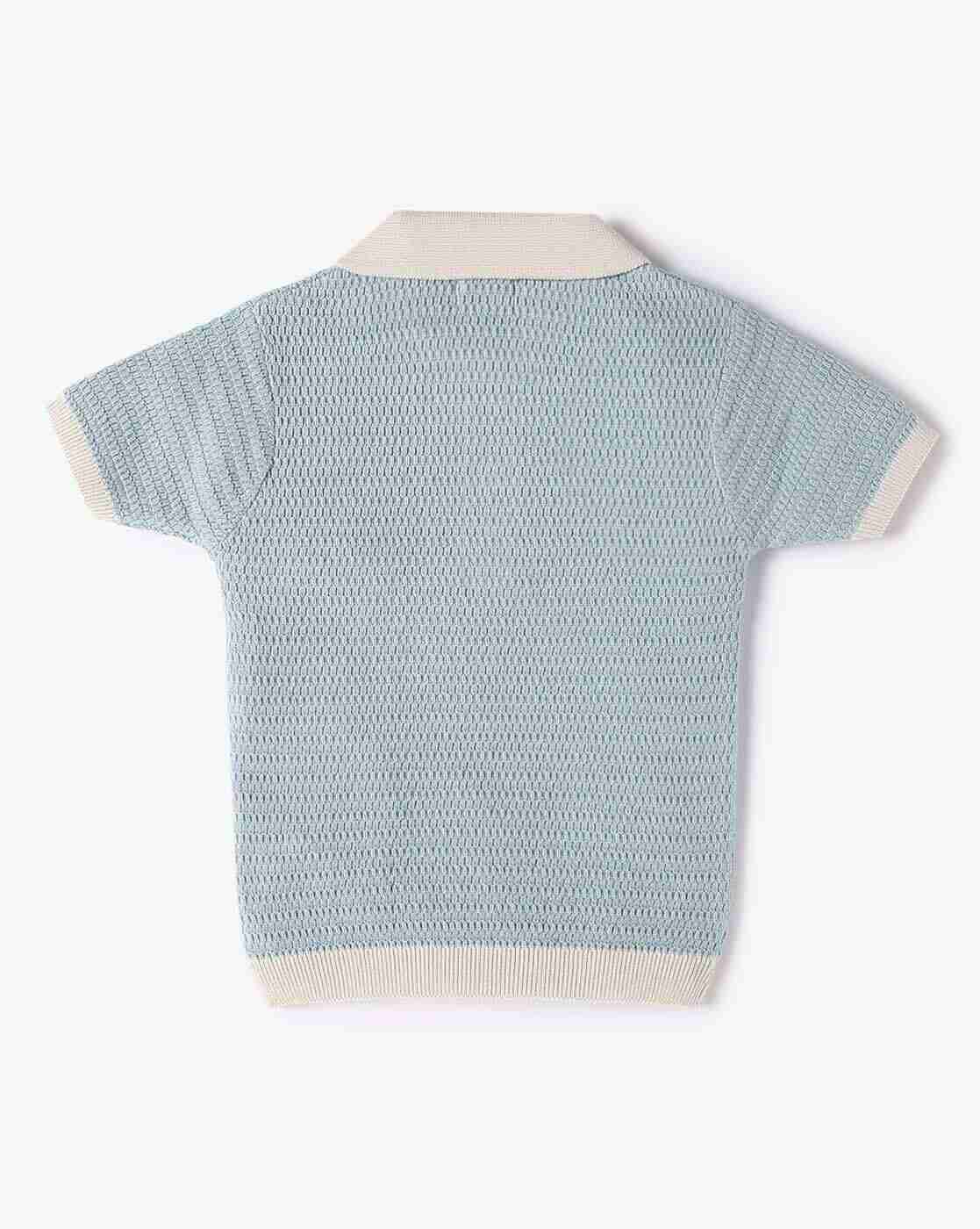 PLAYDAY | Boys Patterned Relaxed Fit Polo T-Shirt|1