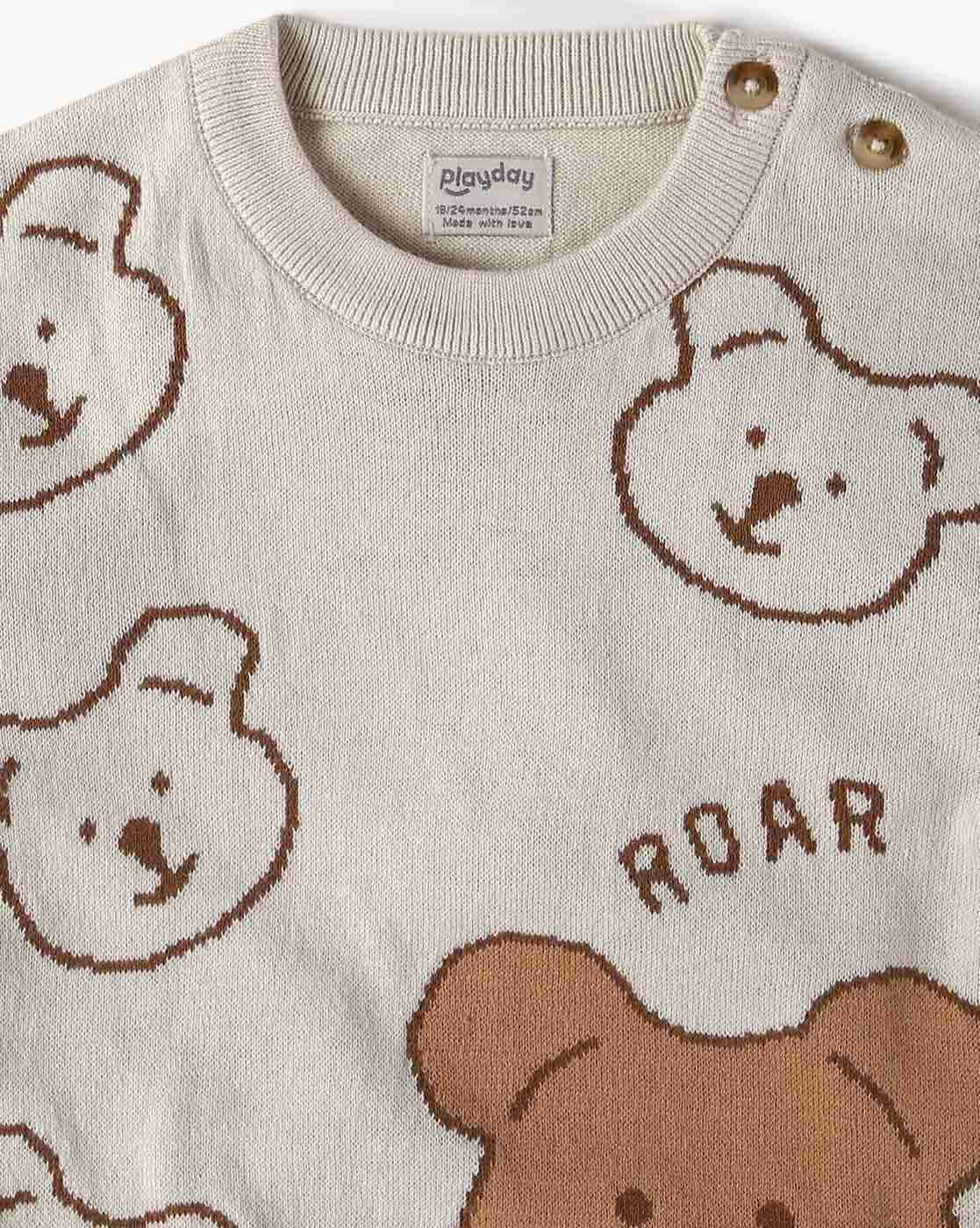 PLAYDAY | Boys Graphic Print Cotton Sweater|2