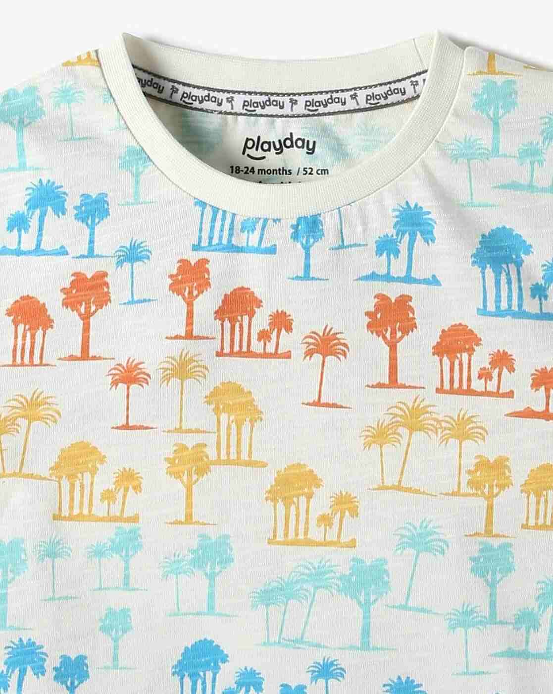 PLAYDAY | Boys Pack of 2 Printed T-Shirts|7