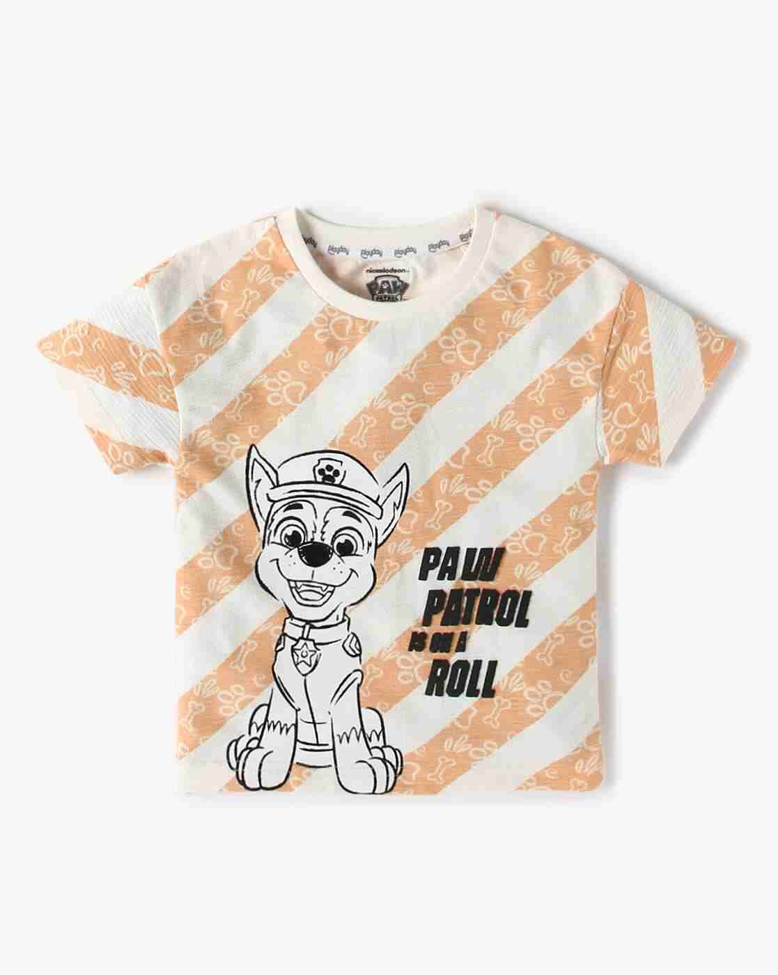 PLAYDAY | Boys Paw Patrol Print Relaxed Fit Round-Neck T-Shirt|0