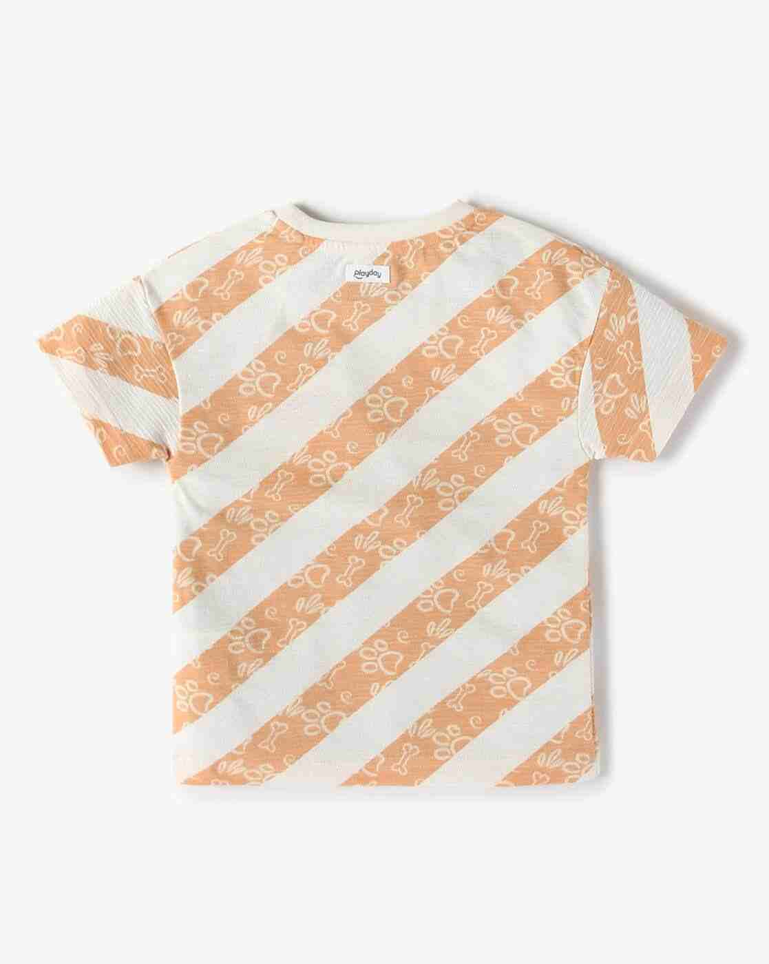 PLAYDAY | Boys Paw Patrol Print Relaxed Fit Round-Neck T-Shirt|1