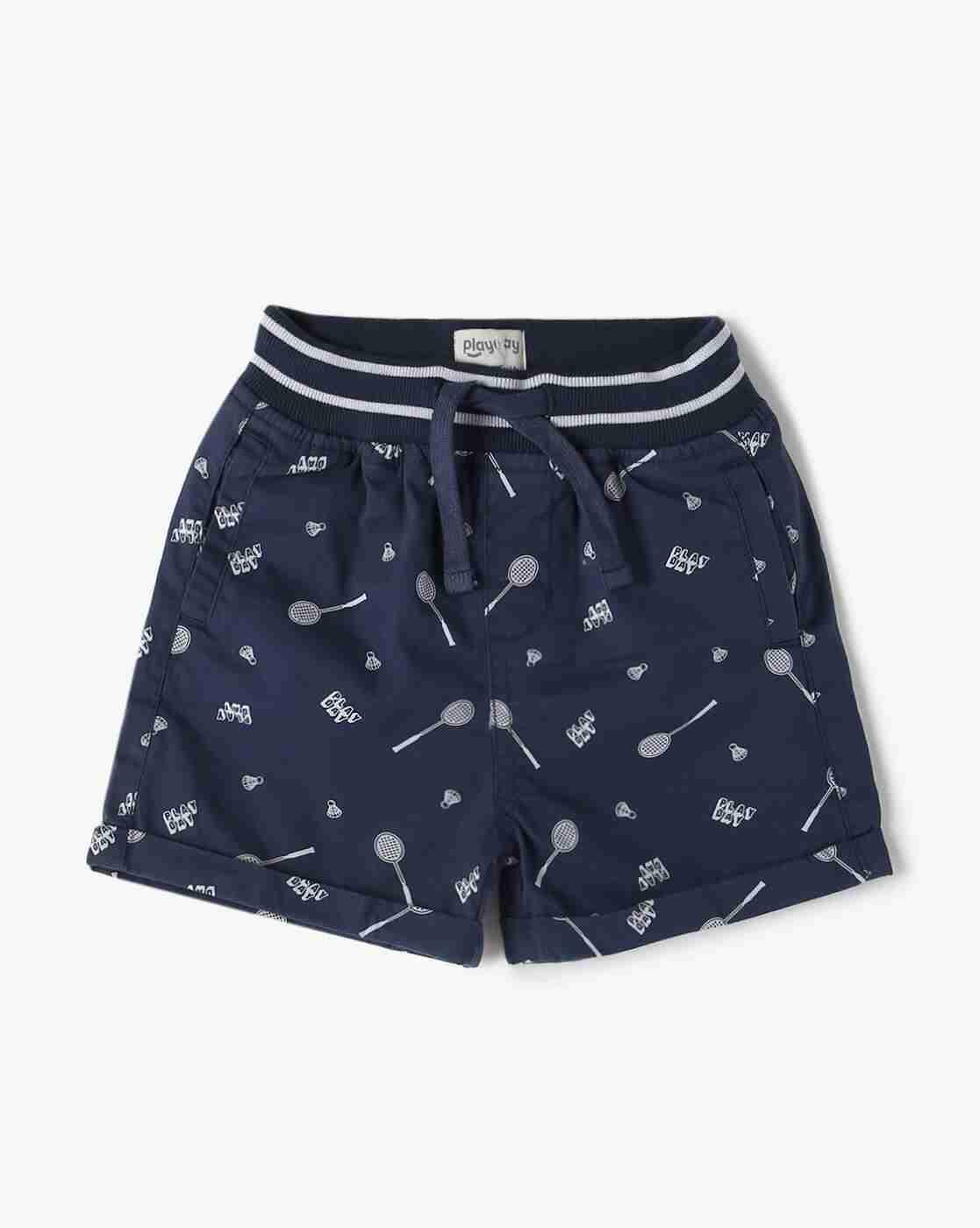 PLAYDAY | Boys Printed Regular Fit Knit Shorts|0
