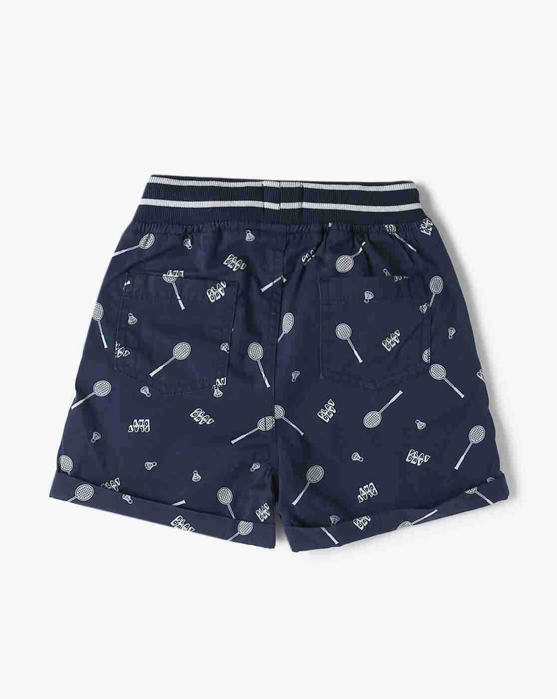 PLAYDAY | Boys Printed Regular Fit Knit Shorts|1