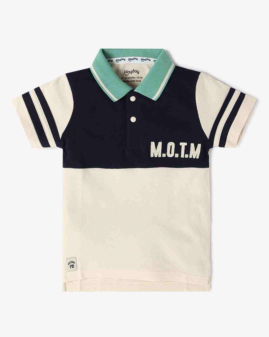 PLAYDAY | Boys Colourblock Relaxed Fit Polo T-Shirt|0