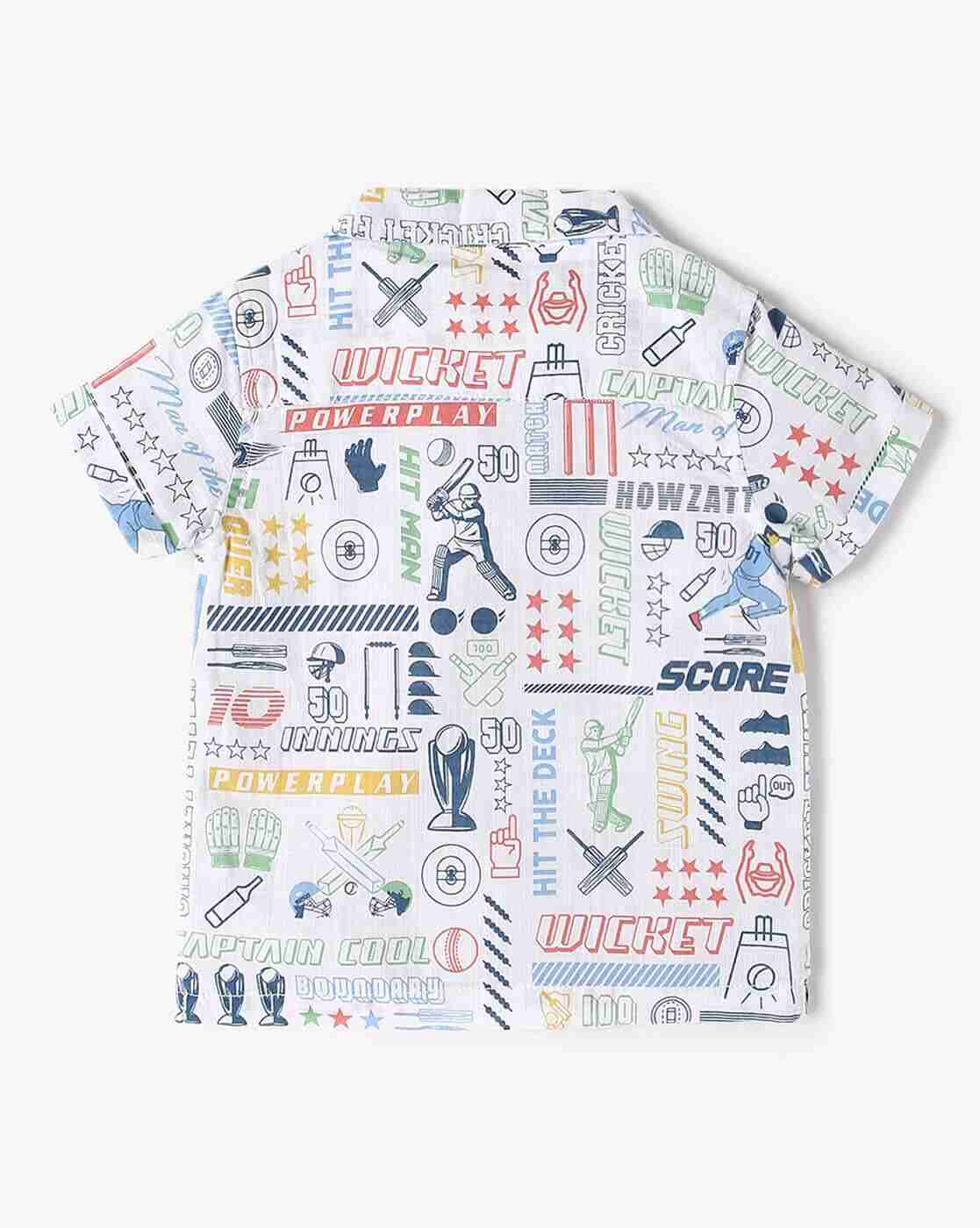 PLAYDAY | Boys Typographic Print Relaxed Fit Twofer Shirt with Vest|3