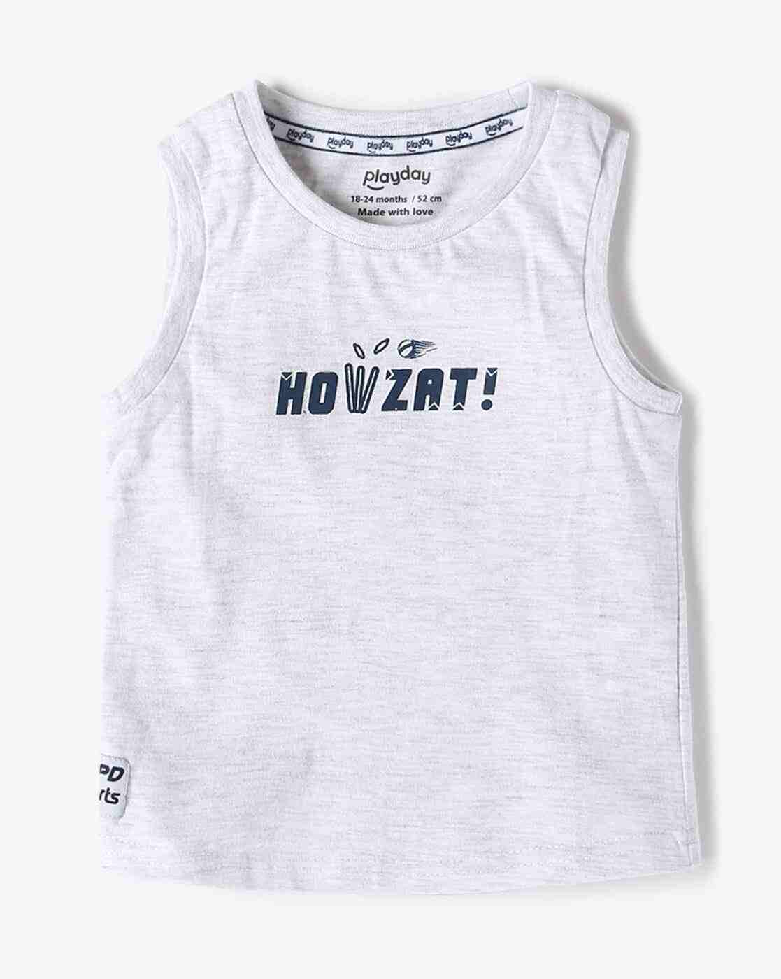 PLAYDAY | Boys Typographic Print Relaxed Fit Twofer Shirt with Vest|4