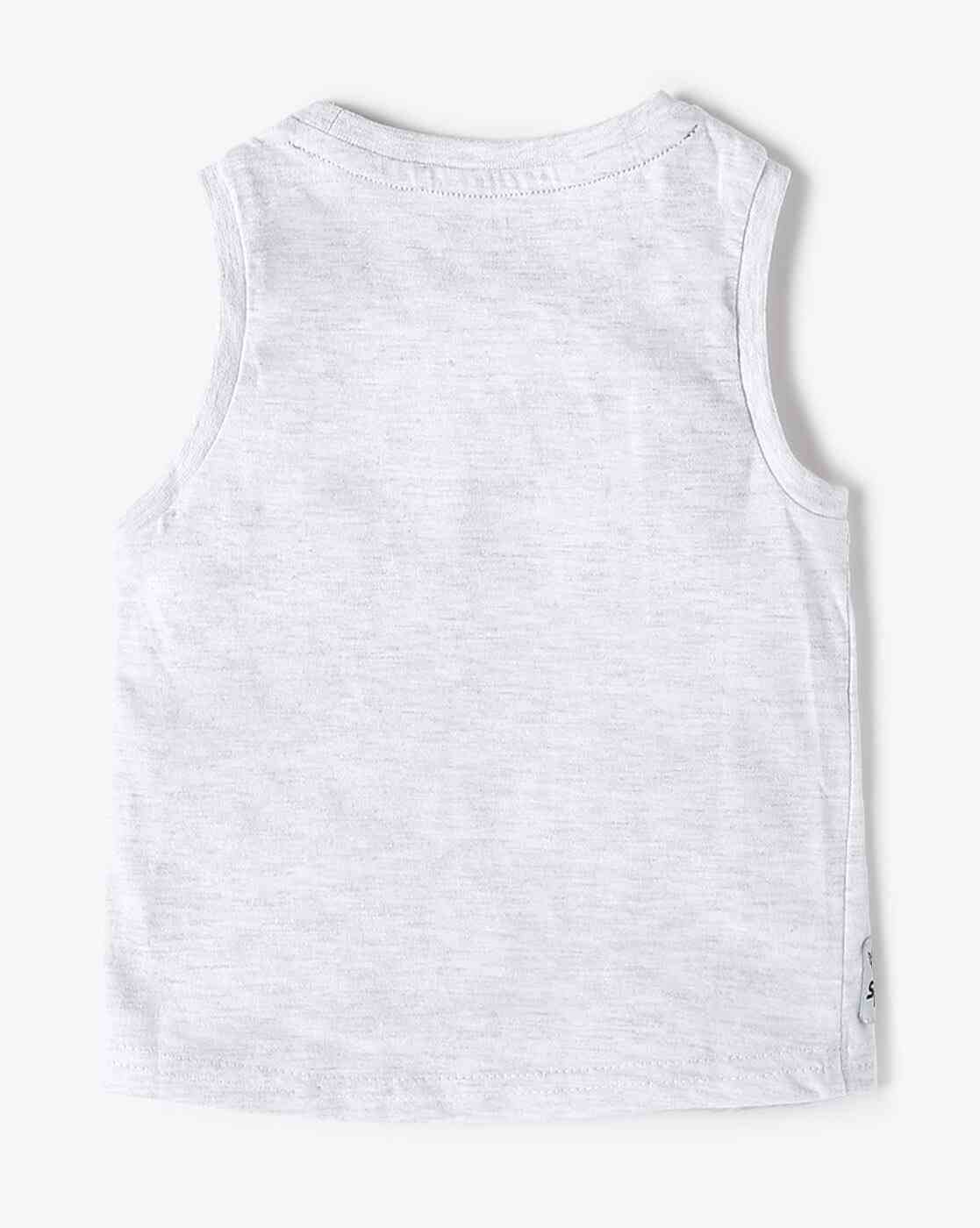 PLAYDAY | Boys Typographic Print Relaxed Fit Twofer Shirt with Vest|5