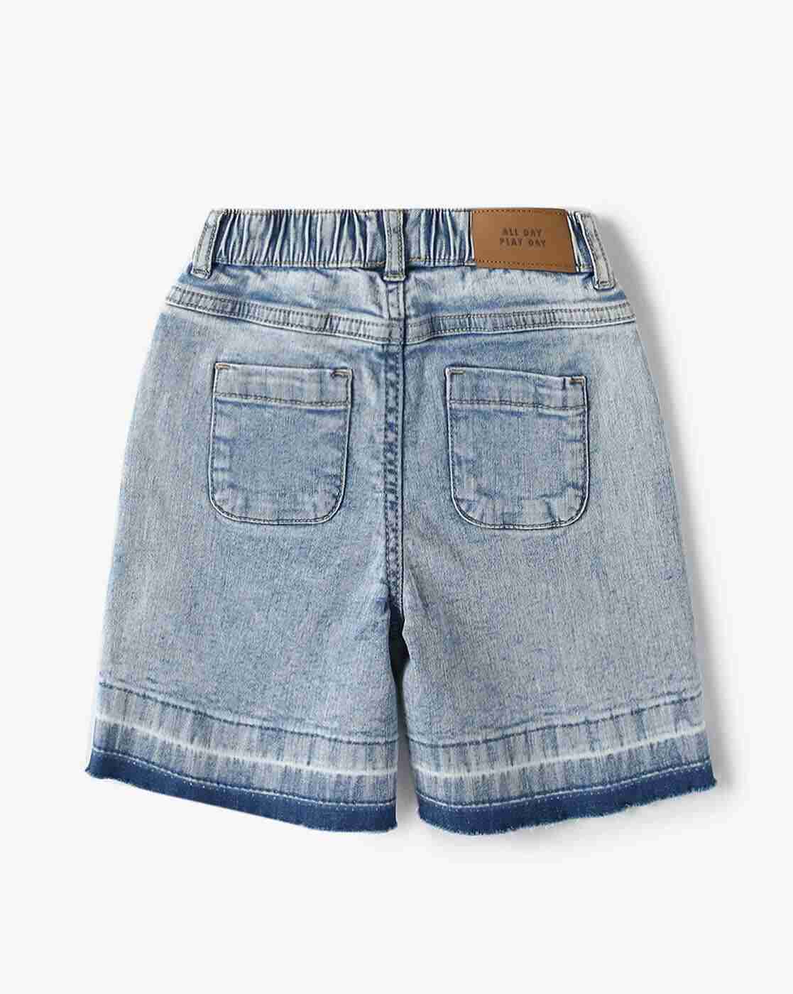 PLAYDAY | Boys Washed Regular Fit Shorts|1