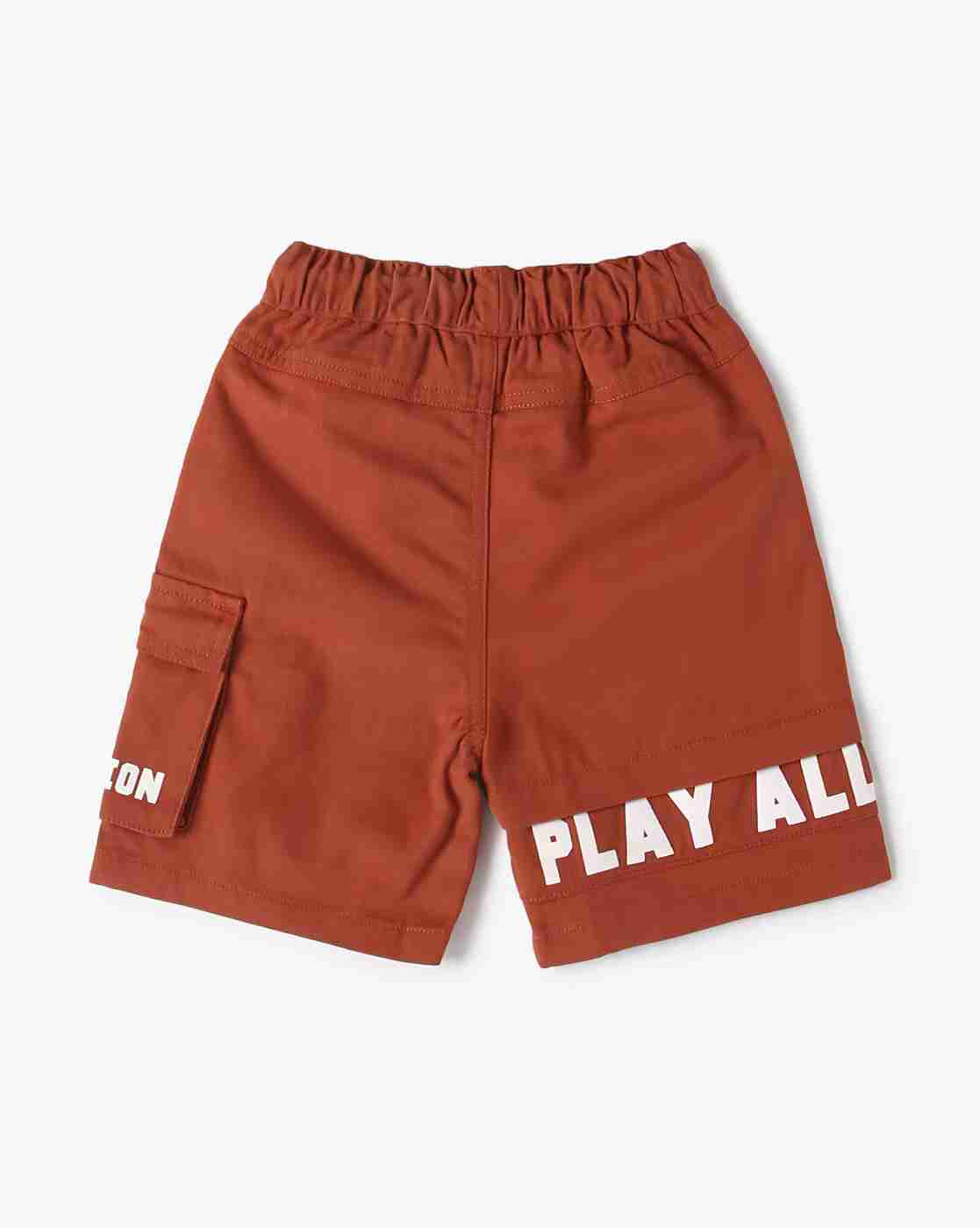 PLAYDAY | Boys Typographic Print Regular Fit Shorts|1