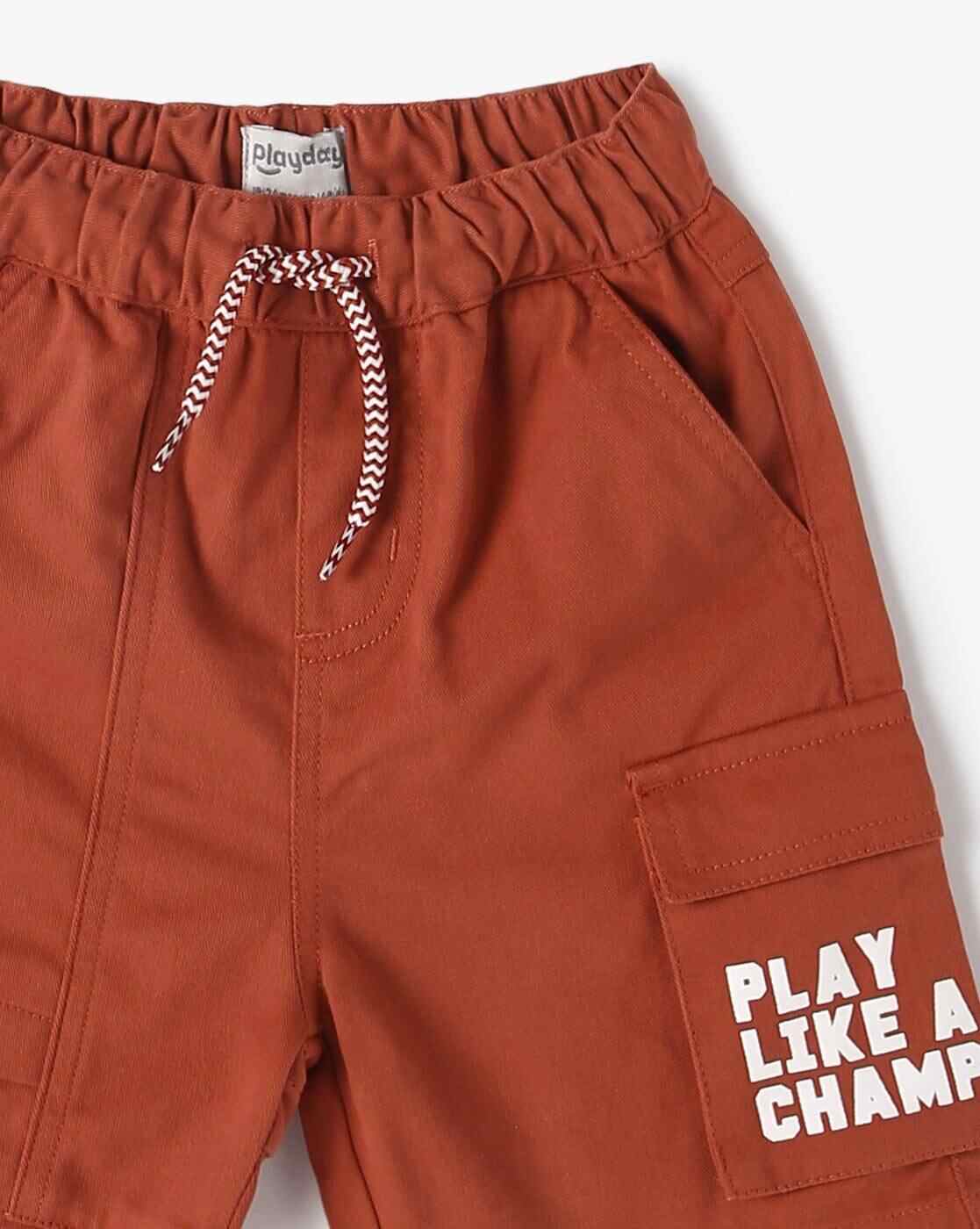 PLAYDAY | Boys Typographic Print Regular Fit Shorts|2