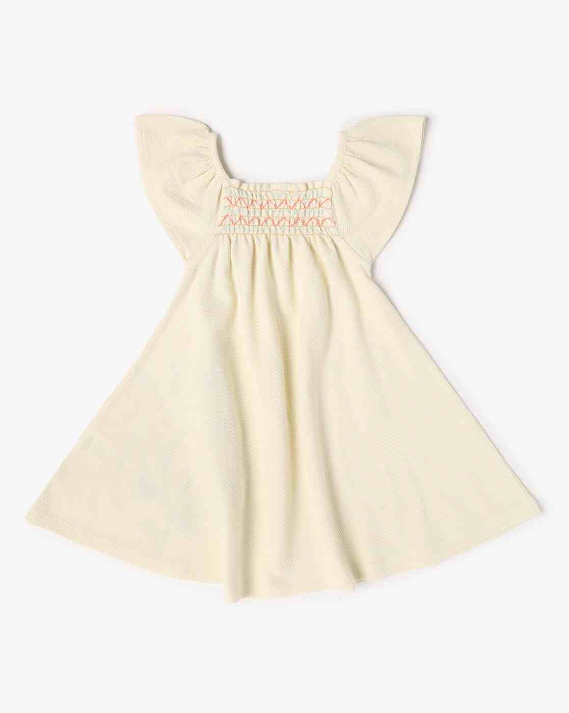 PLAYDAY | Girls Embroidered Fit & Flare Dress|1