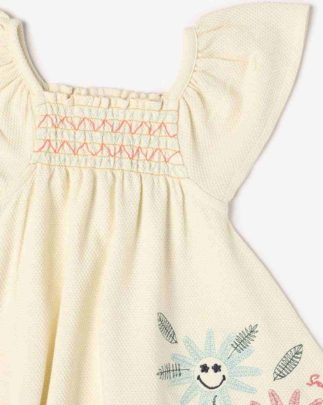 PLAYDAY | Girls Embroidered Fit & Flare Dress|2