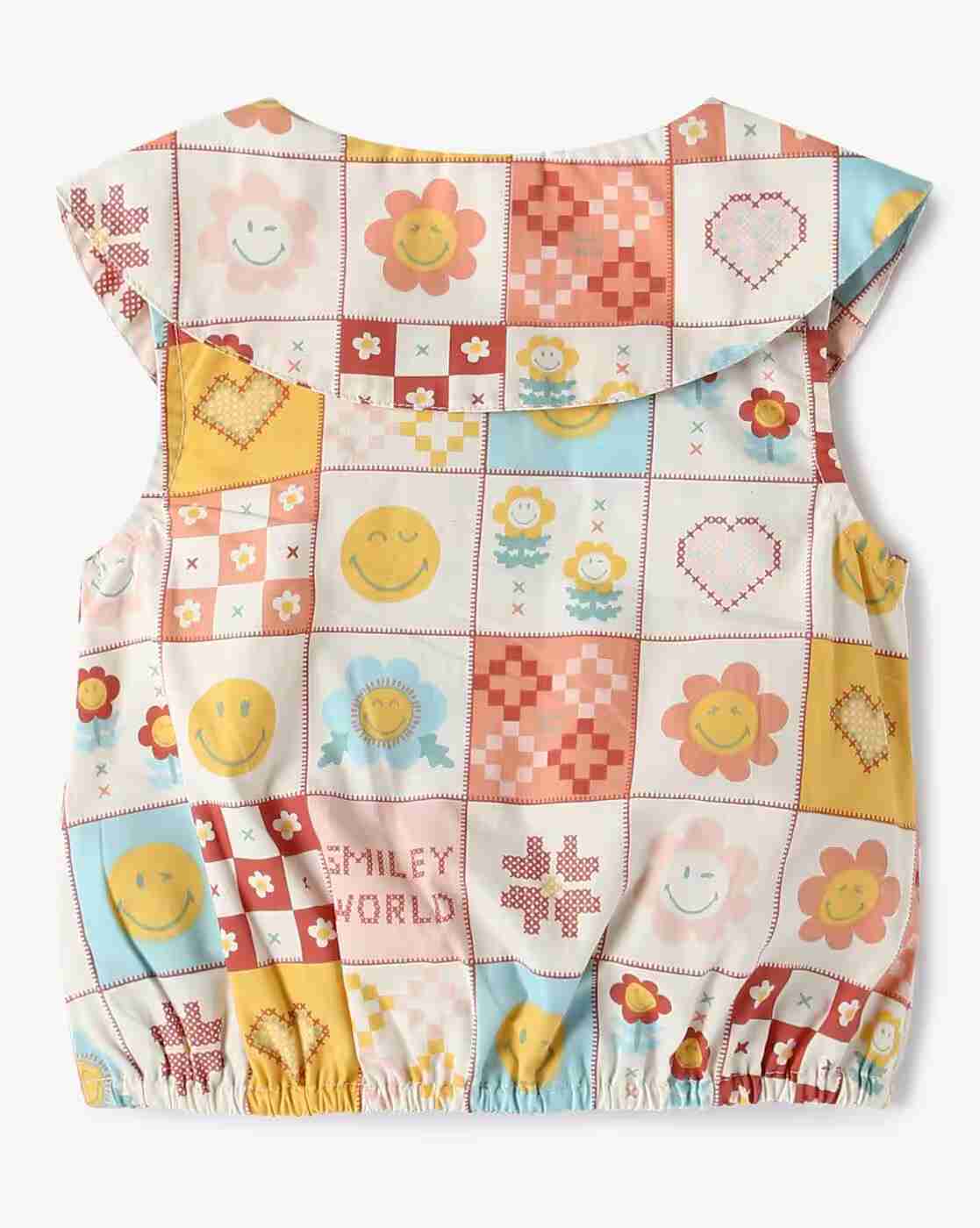 PLAYDAY | Girls Checked Top & Shorts Set|2