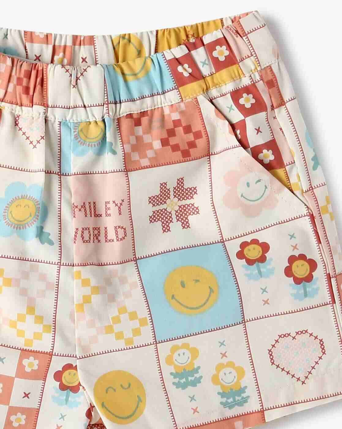 PLAYDAY | Girls Checked Top & Shorts Set|6