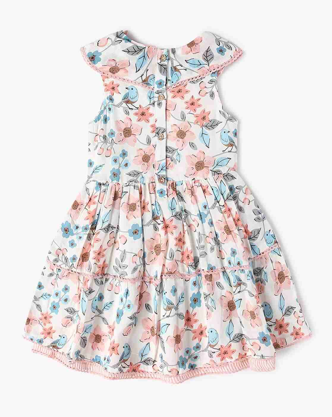 PLAYDAY | Girls Floral Print Fit & Flare Dress|1