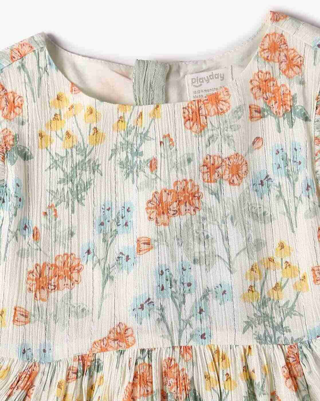 PLAYDAY | Girls All-Over Print Fit & Flare Dress|2