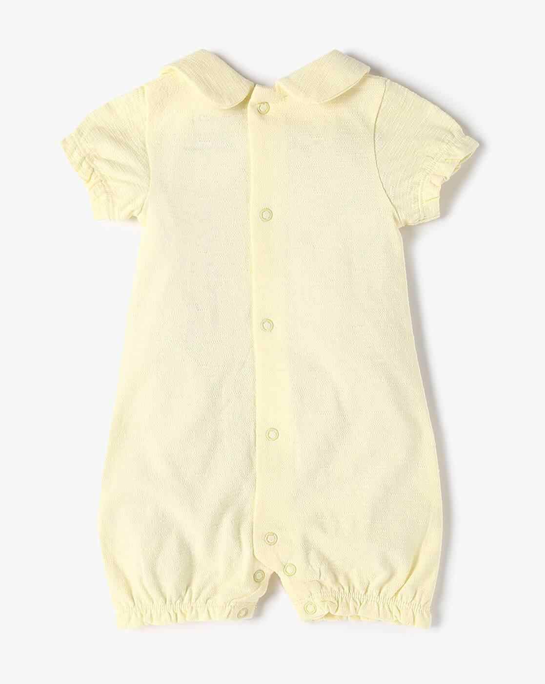 PLAYDAY | Infants Schiffli Embroidered Cotton Rompers