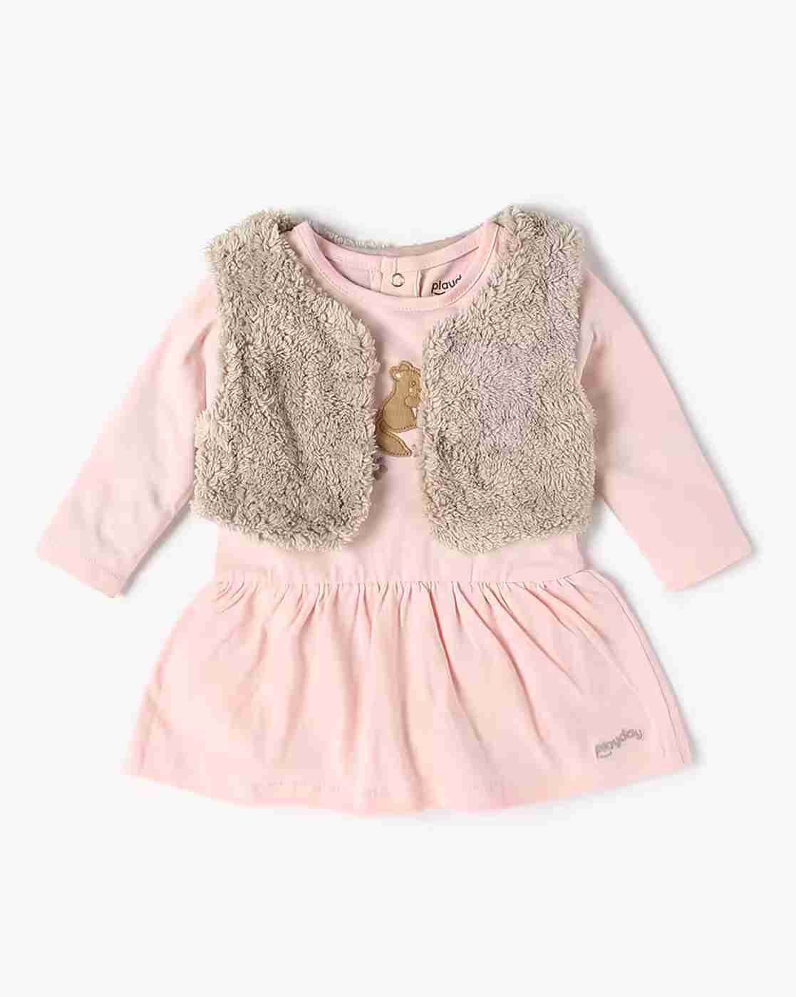 PLAYDAY | Girls Patch-Work Dress with Jacket|0
