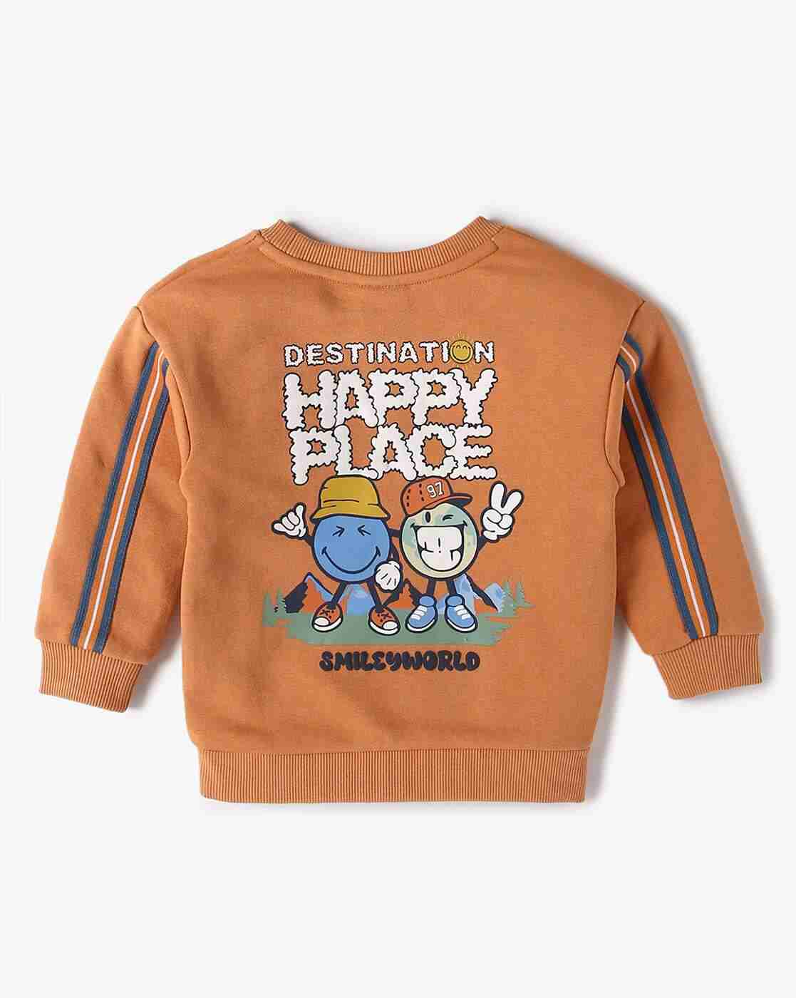 PLAYDAY | Boys Graphic Print Regular Fit Sweatshirt|1