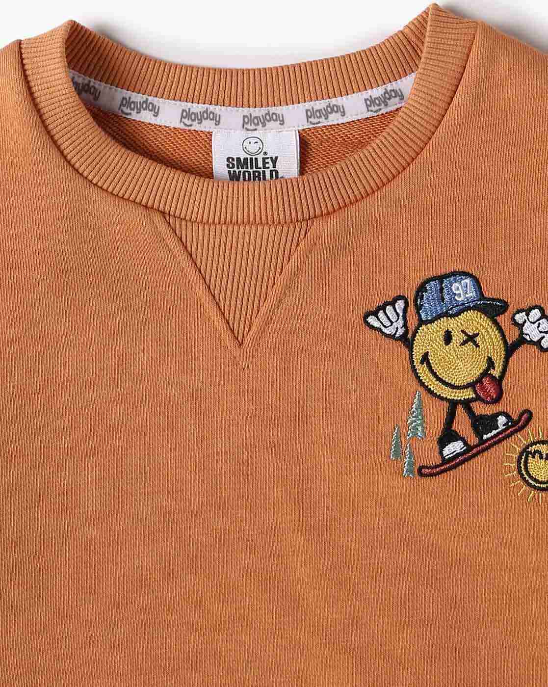 PLAYDAY | Boys Graphic Print Regular Fit Sweatshirt|2