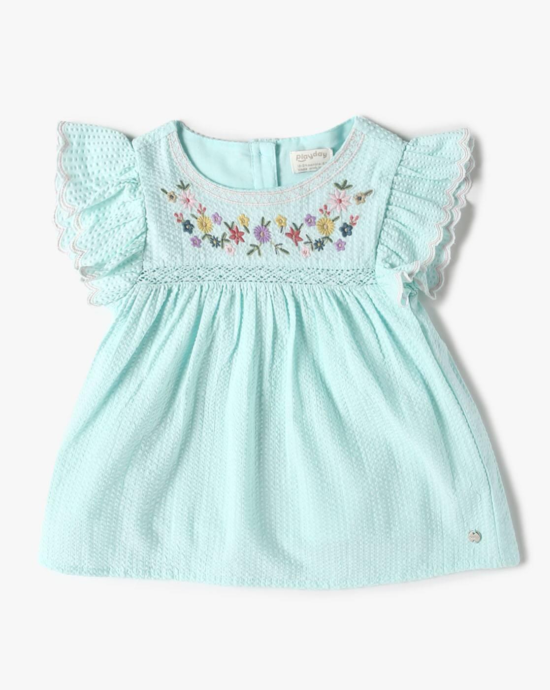 PLAYDAY | Girls Embroidered Regular Fit Top|0