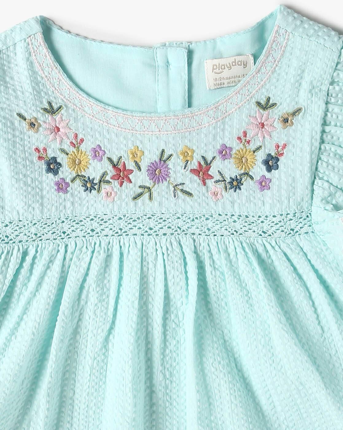 PLAYDAY | Girls Embroidered Regular Fit Top|2