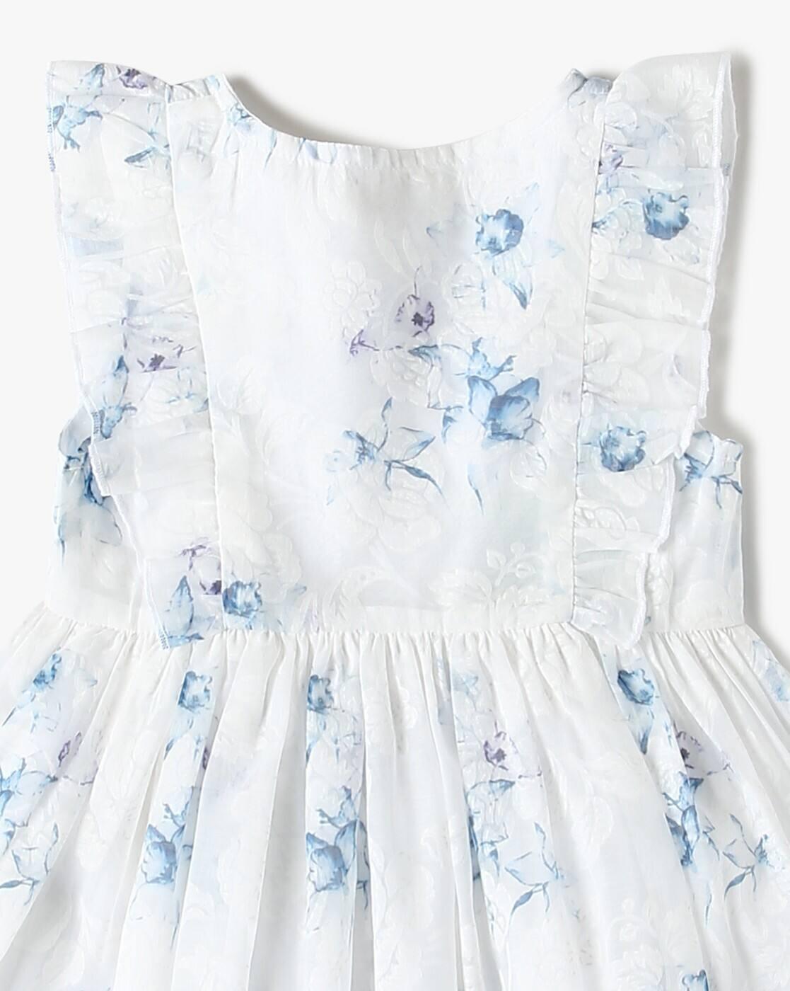 PLAYDAY | Girls Floral Print Fit & Flare Dress|2