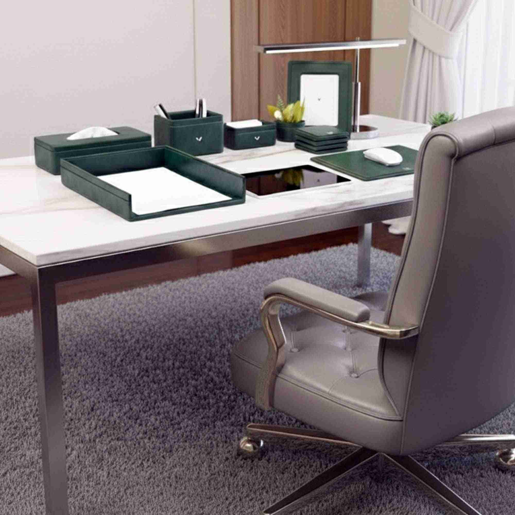 Desk Set | Light | SO8 | Moderno | Olive Green