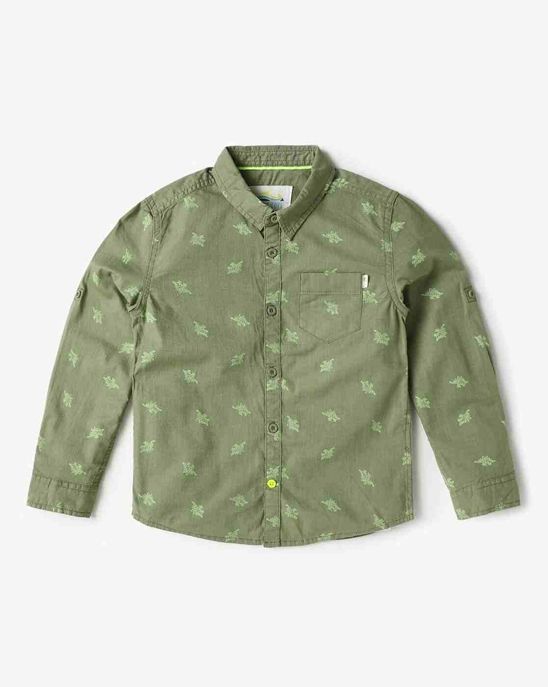 POINT COVE | Boys Printed Slim Fit Shirt|0