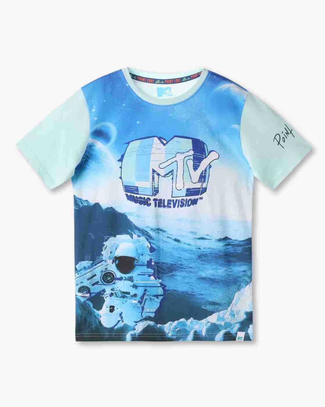 POINT COVE | Boys Graphic Print Regular Fit Crew-Neck T-Shirt|0