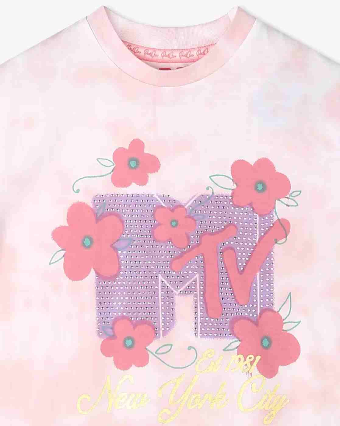 POINT COVE | Girls Tie & Dye Oversized Cotton Round-Neck T-Shirt|2