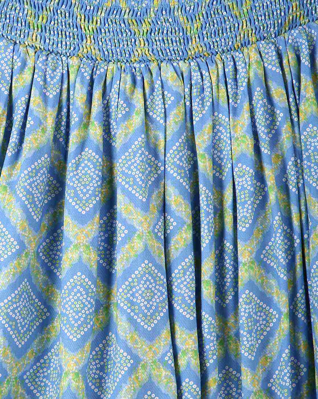 POINT COVE | Girls Bandhani Print Peplum Skirt|2