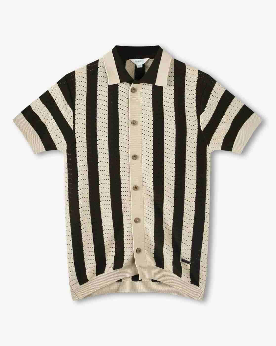 POINT COVE | Boys Striped Loose Fit Shirt|0
