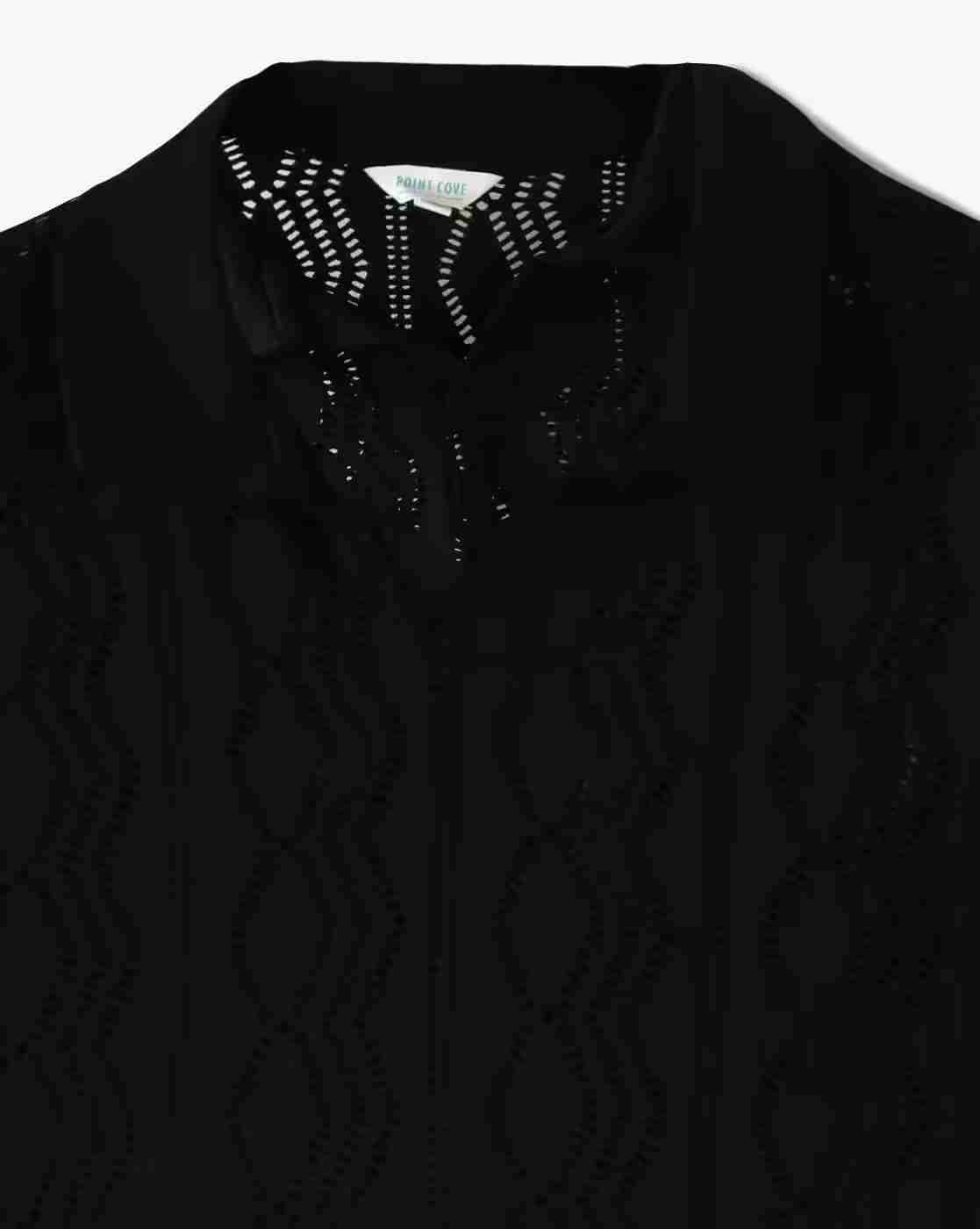 POINT COVE | Boys Knitted Loose Fit V-Neck T-Shirt|2