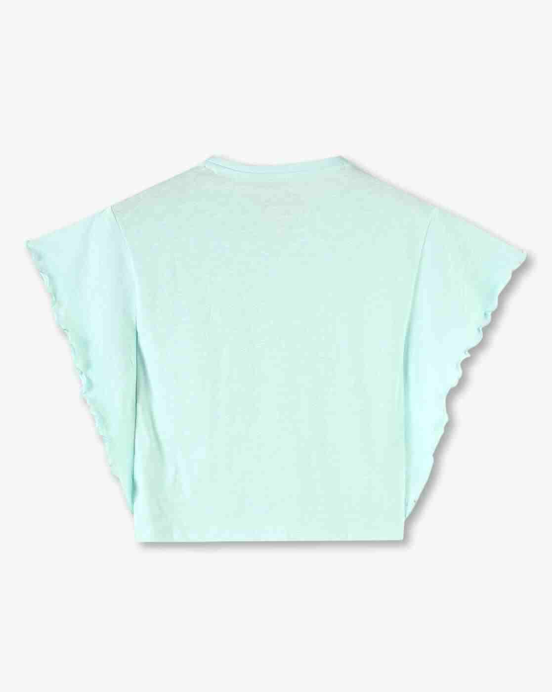 POINT COVE | Girls Embellished Slim Fit Round-Neck T-Shirt