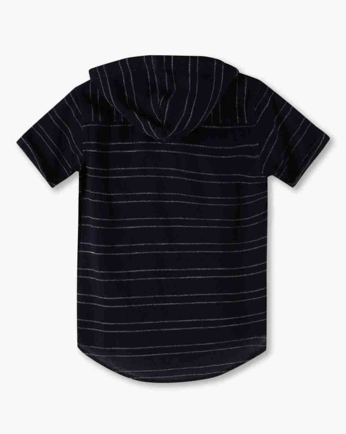 POINT COVE | Boys Striped Relaxed Fit Hoodie with Kangaroo Pocket|1
