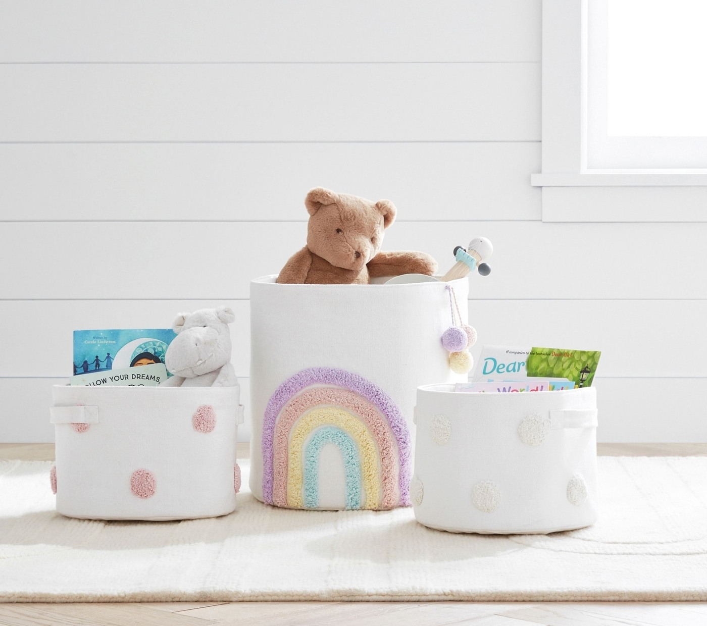 Embroidered Storage Bin Collection
