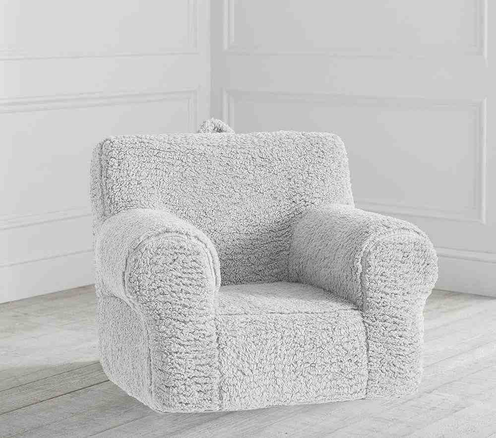 Gray Cozy Sherpa Anywhere Chair