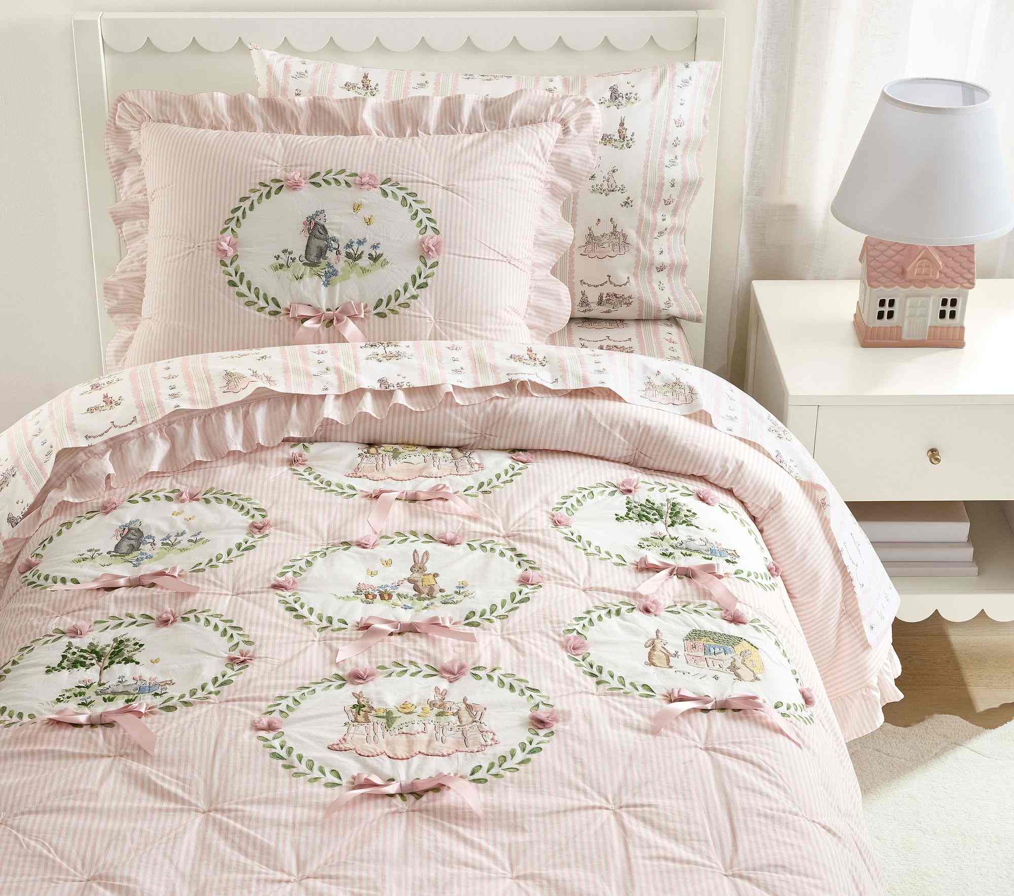 Riley Sheehey Oxford Stripe Quilt  Queen