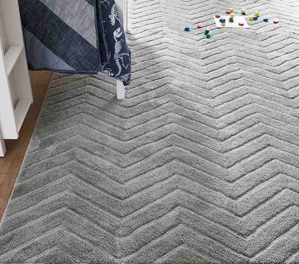 Plush Performance Chevron Rug