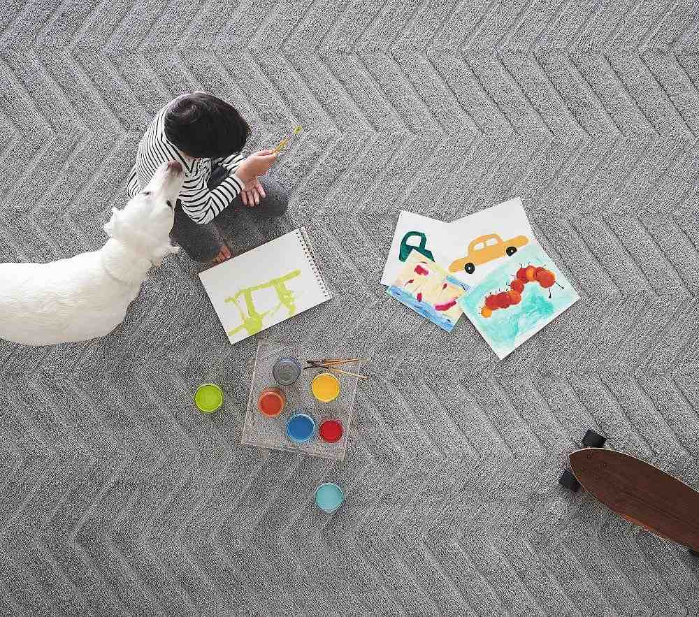 Plush Performance Chevron Rug
