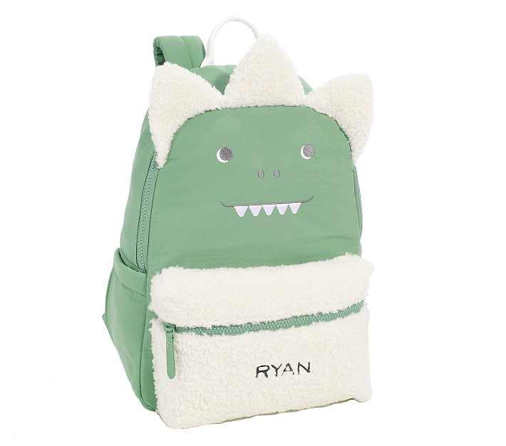 Olive Dino Colby Critters Backpack