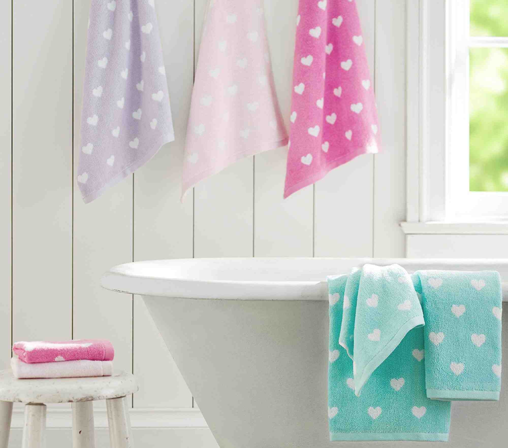 Heart Bath Towel Collection