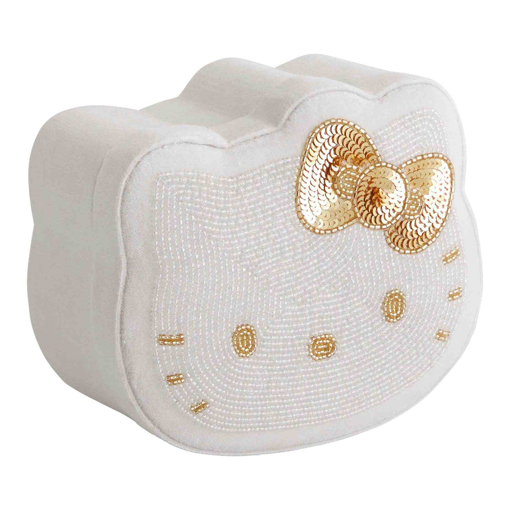 Hello Kitty Beaded Velvet Jewelry Box