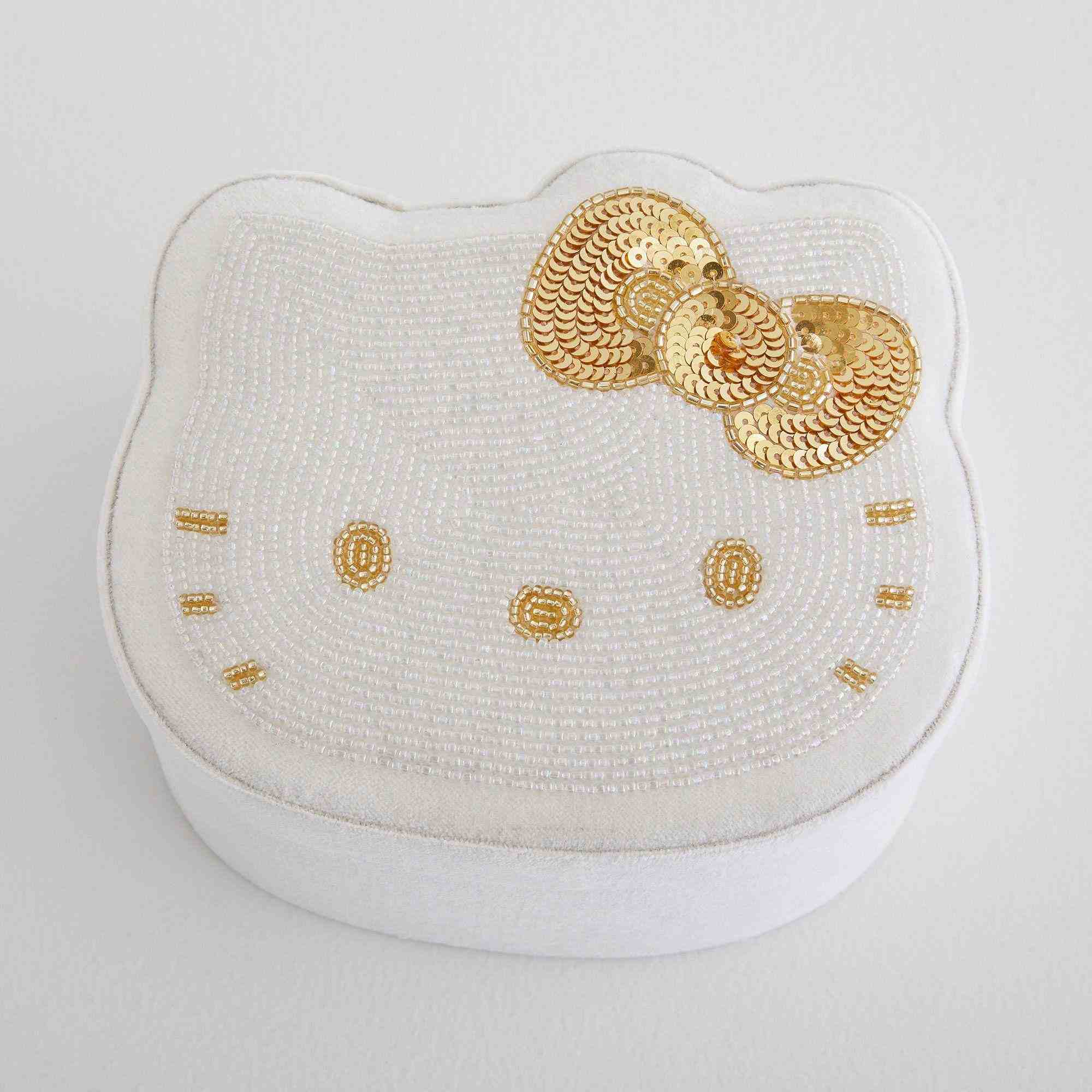 Hello Kitty Beaded Velvet Jewelry Box