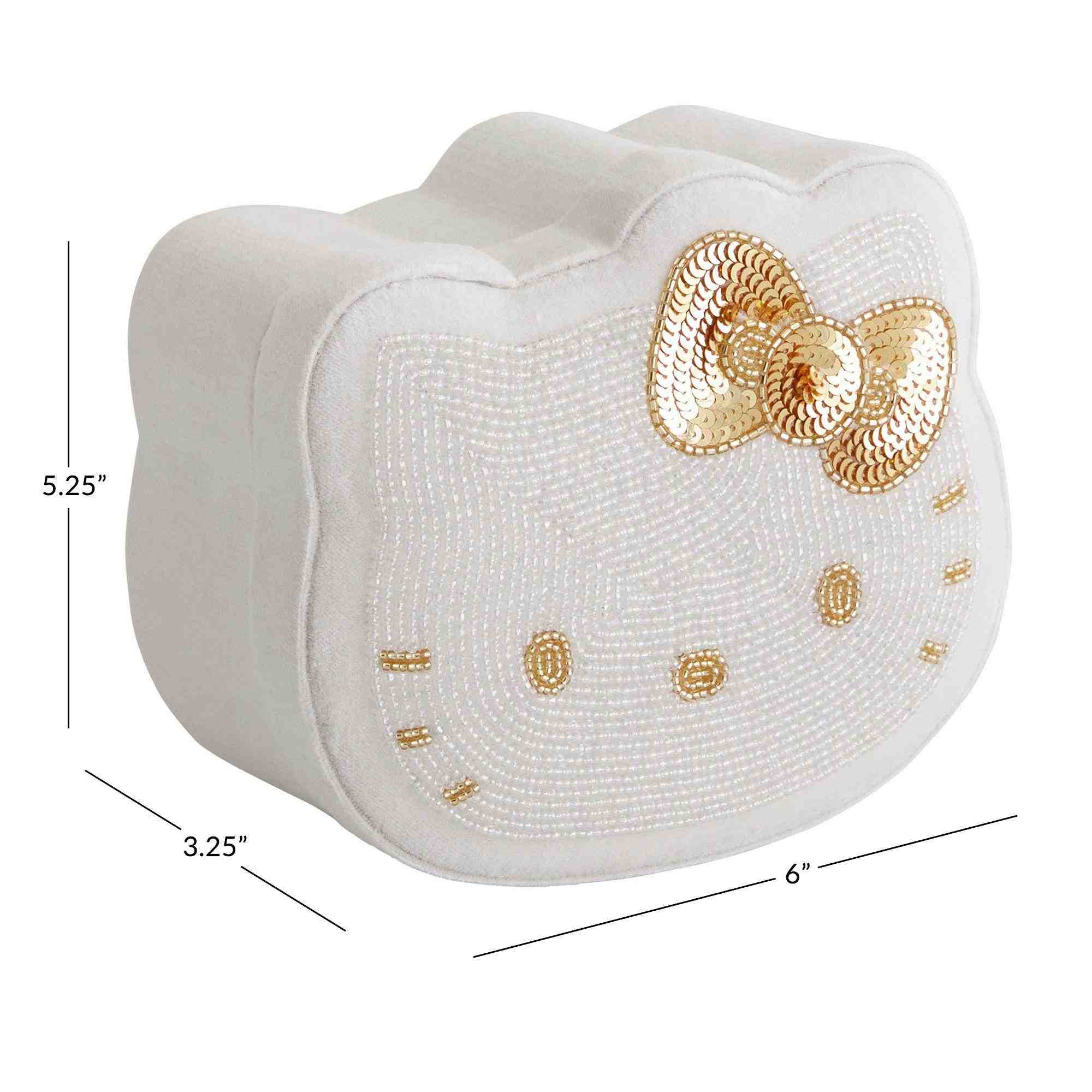 Hello Kitty Beaded Velvet Jewelry Box